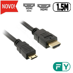 CABO DE VIDEO MINI HDMI P/ HDMI 1.5M REF. 00909