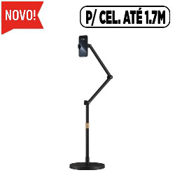 S.SUPORTE P/ CEL. COM EXTENSÃO ATÉ 1.7M AJUSTÁVEL