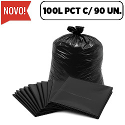 UDL. SACO DE LIXO 100L PRETO (PACOTE C/ 90 UN.) P4