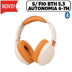 FONE C/ MIC. BLUETOOTH 5.3 (AUTONOMIA 6 A 7H) REF. ON-