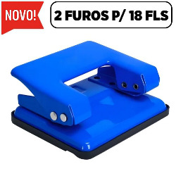 MDP. PERFURADOR DE PAPEL EM METAL LE-6040 AZUL