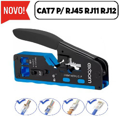 MDC. ALICATE CRIMPAR CAT7 P/ RJ45 RJ11 RJ12 PROFISSI