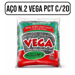 UDL. PALHA DE ACO N.2 VEGA STEEL C/20