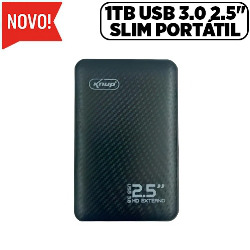 HD EXTERNO 1TB USB 3.0 2.5" SLIM PORTÁTIL (BLISTER) RE