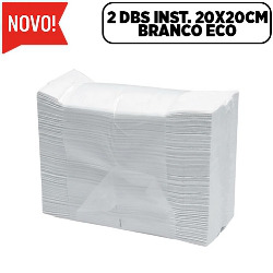 UDL.TOALHA INT. 2 DBS INST. 20X20CM BRANCO ECO (PA