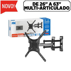 S.SUPORTE P/ TV ARTICULADO 26" ATÉ 63" (MONTA