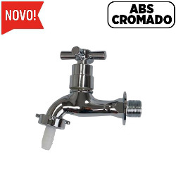 MDC.TORNEIRA TANQUE / JARDIM LUXO ABS CROMADO
