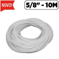 MDC. ORGANIZADOR DE FIOS ESPIRAL 15MM - 10M BRANCO (BL