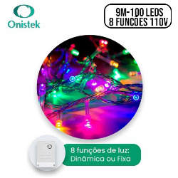 UDB. LUZES DE NATAL (PISCA PISCA) 9M-100 LEDS- 8 FU