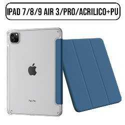 CAPA P/ IPAD 7 / 8 / 9 AIR 3 / PRO - MATERIAL ACRILICO