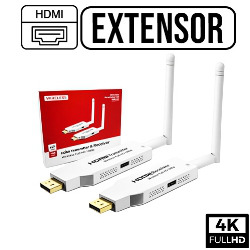 ADAPTADOR EXTENSOR HDMI TRANSMISSOR SEM FIO 4K ATÉ 5