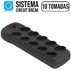 EN. FILTRO DE LINHA 10 TOMADAS C/ CIRCUIT BREAK (DE