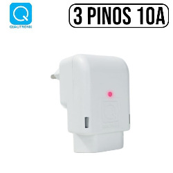 EN. ADAPTADOR TOMADA 10A PROTECTOR 90G 3 PINOS BRANC