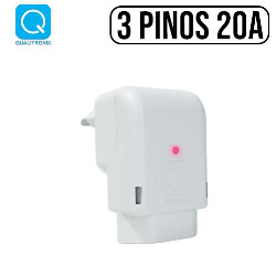 EN. ADAPTADOR TOMADA 20A PROTECTOR 90G 3 PINOS BRANC