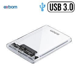 CASE 2.5" USB 3.0 P/ HD OU SSD TRANSPARENTE REF. CG