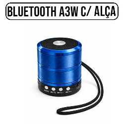 CAIXA DE SOM BLUETOOTH a3W C/ ALÇA REF.WS-887 AZUL