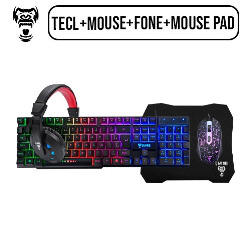 TECLADO E MOUSE E FONE GAMER (TECL+MOUSE+FONE+MO