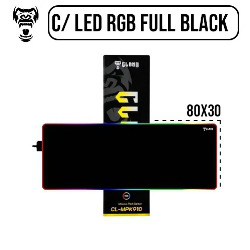 PAD MOUSE GAMER 30 X 80 C/ LED RGB FULL BLACK KING CL-
