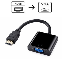 ADAPTADOR HDMI P/ VGA FÊMEA (SEM ÁUDIO) REF. FY-628