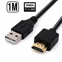 CABO USB P/ HDMI 1M FULL HD 1080P REF. KAP-UH-037