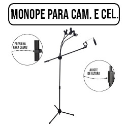 SUPORTE P/ CEL. E CAMERA FOTOGRAFICA (AJUSTAVEL) - RE