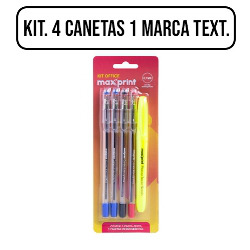 MDP. CANETA ESFEROGRAFICA (KIT C/ 4 CANET