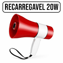UD. MEGAFONE 20W 300S GRAV BATERIA RECARREGAVEL
