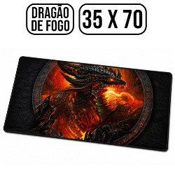 PAD MOUSE GAMER 35 X 70 REF: MP-7035C01 DRAGÃO DE FO