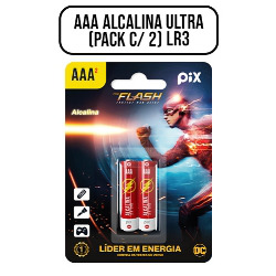 EN1. PILHA AAA ALCALINA ULTRA (PACK C/ 2) LR3 DC/PIX