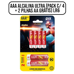 EN1. PILHA AAA ALCALINA ULTRA (PACK C/ 4 + 2 PILHAS AA