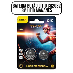 EN1. BATERIA BOTÃO LÍTIO CR2032 3V LITIO MANANES - DC/P