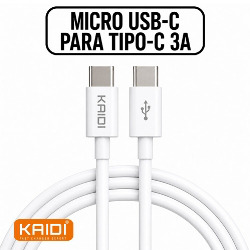 CABO CEL/DADOS TYPE-C P/ TYPE-C 1M TURBO PD-30W KD-27