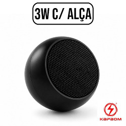CAIXA DE SOM BLUETOOTH a3W C/ ALÇA REF. KA-8502 PRETA