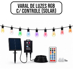 UDB. LUZES (VARAL DE LUZES RGB C/ CONTROLE) LED S