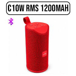 CAIXA DE SOM BLUETOOTH c10W RMS REF. D-Y03 VERMELHA