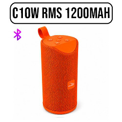 CAIXA DE SOM BLUETOOTH c10W RMS REF. D-Y03 LARANJA
