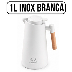 UDB. GARRAFA TERMICA 1L INOX REF. ON-LD045 BRANCA