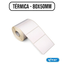UD2. ETIQUETA TERMICA 80X50MM (CX. C/ 50.000 UN.) REF.